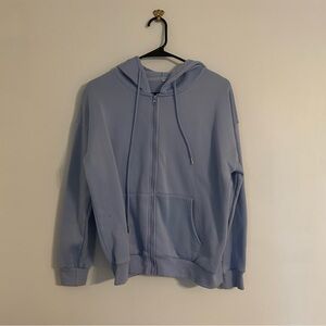 Light Blue Zip-Up Hoodie